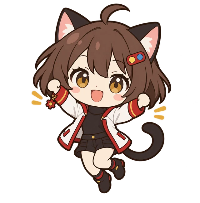 元気に跳ねるなんちゃん